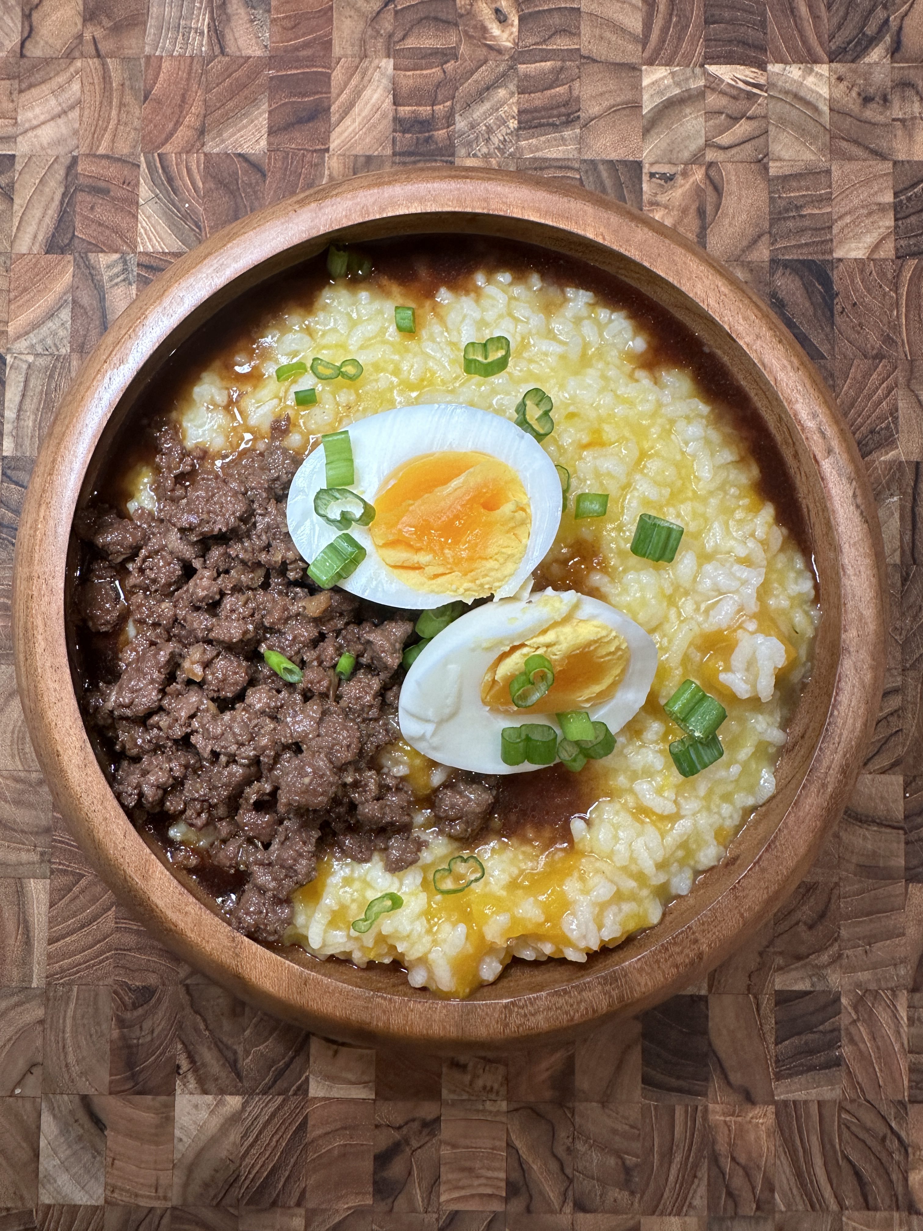 Easy Comfort Food: Soy Sauce Beef with Rice Porridge
