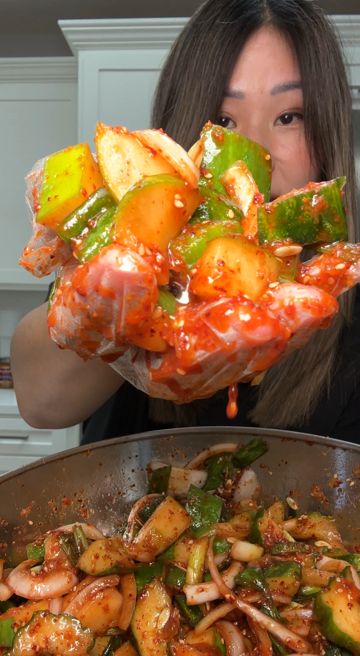 Mom’s Cucumber Kimchi Salad